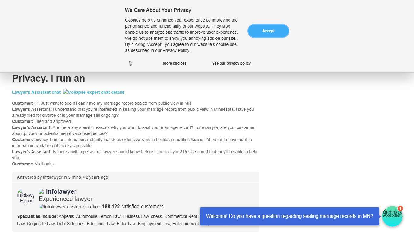 How to Seal Marriage and Divorce Records in Minnesota Expert Q&A